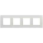 Рамка для розеток и выключателей Elegance 14-5014-01 Classic, на 4 поста, белый