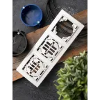 Рамка Минск 3-местная горизонтальная белая