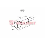 Наконечник штыревой втулочный изолир F-12 мм 16 кв мм (НШВи 16-12), REXANT