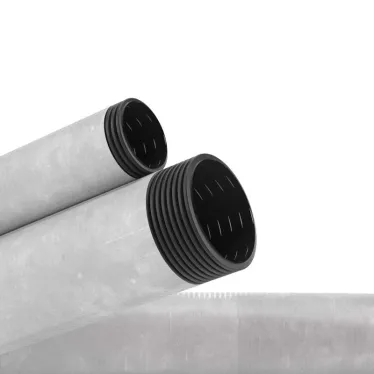 Труба гибкая двустенная дренажная D-110мм с геофильтром класс SN8 перфорация 360 градусов