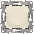 ETIKA Светорегулятор поворотный без нейтрали 300Вт слоновая кость