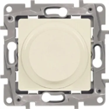 ETIKA Светорегулятор поворотный без нейтрали 300Вт слоновая кость