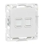                  Стокгольм Механизм розетки RJ-45 2-местной белый EKF
               