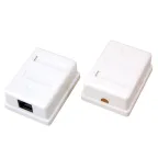 Розетка сетевая LAN. на стену. (1 гнездо 8Р8С (Rj-45). 5e кат),