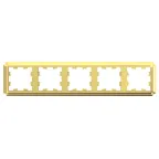ATLASDESIGN ANTIQUE 5-постовая рамка, универсальная 3ОЛОТО