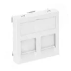 Корпус компьютерной розетки Modul45 тип С (прямой) 45x45 мм (белый)