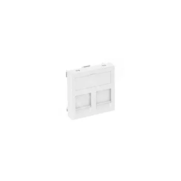 Корпус компьютерной розетки Modul45 тип С (прямой) 45x45 мм (белый)