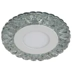 DK LED 16 SL/WH Точечные светильники светодиодный круглый белая подсветка 3+3W прозрачный/белый