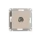 ATLASDESIGN TV РОЗЕТКА оконечная 1DB, механизм, ПЕСОЧНЫЙ