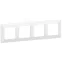 Valena LIFE Рамка 4 поста белая универсальная