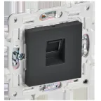 SKANDY Розетка компьютерная RJ45 кат.5E SK-K01G графит IEK