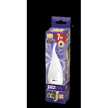 Лампа светодиодная LED 7Вт E14 530Лм 230V/50Hz теплый матовая свеча на ветру SP