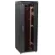Шкаф сетевой 19' LINEA N 18U 600х600мм стеклянная передняя дверь черный