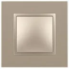 Выключатель, 10АХ-250В, Эра Elegance, шампань,14-1101-04