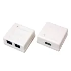 Розетка сетевая LAN. на стену. (2 гнездо 8Р8С (Rj-45). 5e кат),