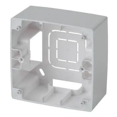 Коробка накладного монтажа 1 пост, Эра12, алюминий (20/200/1600) 12-6101-03