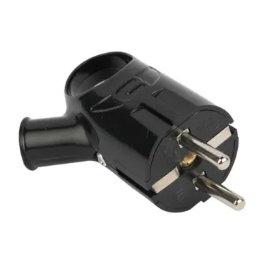 Евровилка с ушком черная 16А