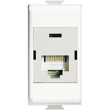 LivingLight Розетка компьютерная RJ45 STP категория 6 IDC110 белый
