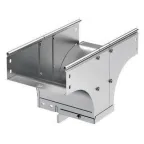 Ответвитель-переходник TDSR Т-образный вертикальный 100/80 в комплекте с крепежными элементами и соединительными пластинами