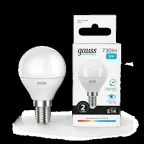 Лампа светодиодная LED 10 Вт 730 лм 4100К шар P45 нейтральный E14 AC 220В Elementary Gauss
