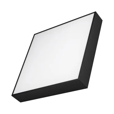 Светильник IM-QUADRO-EMERGENCY-3H-S400x400-44W Warm3000 (BK, 120 deg, 230V) (IP40 металл, 2 года)