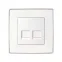 Адаптер на 2 RJ45(12) 75528-, 75540-, 75541-, 75544-39, шторки, S82,82N, белый
