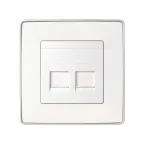 Адаптер на 2 RJ45(12) 75528-, 75540-, 75541-, 75544-39, шторки, S82,82N, белый