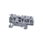 Клемма с тремя контактами 4 кв.мм пружинная OptiClip СX-4-TRIPLET-I-BU-синий