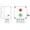 Взрывозащищенный пост управления из полиэстера CPE-Р-03 -(1xP1G(11) -1xP1R(11)) - 2x6018AASBKGM2SB(C)1Ex d e IIC T6 Gb / Ex tb IIIC T80°C Db IP66
