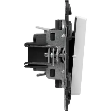 Valena LIFE Выключатель 10АХ 250В с подсветкой С лицевой панелью Белый