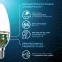 Лампа светодиодная LED 9.5 Вт 950 лм 4100К свеча нейтральный E14 AC 220В Black Gauss