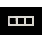 15 Рамка на 3 поста слоновая кость