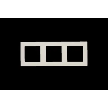 15 Рамка на 3 поста слоновая кость