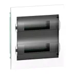 Щит распределительный встраиваемый белый City9 (ЩРв-П-24) дверь прозрачная на 24 модуля IP40