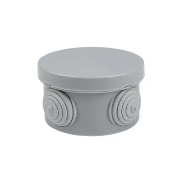 Коробка распаячная КМР-040-038 с крышкой наружная (65х40) 4 мембранных ввода IP54 розничный стикер PROxima