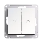                  ATLASDESIGN 2-клавишный ВЫКЛЮЧАТЕЛЬ ЖАЛЮЗИ, 10А, мех., ЖЕМЧУГ
               