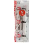 Удлинитель электрический U-4s-5m-2x1 без заземления c выключателем 4 розетки 5 м ПВС 2x1мм2 10А