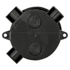 Коробка распаячная КМР-040-040б трехрожковая черная (70х35) PROxima