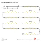 ENON-5B Гирлянда LED Нить 5 м теплый свет, 24V, IP44 (80/1920) необходим трансформатор Б0041911 приобретается отдельно