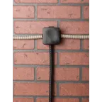 Коробка распаячная КМР-030-036, 4 мембранных ввода (65х65х50) чёрная