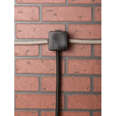 Коробка распаячная КМР-030-036, 4 мембранных ввода (65х65х50) чёрная