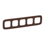 Valena ALLURE Рамка 5 постов Кожа универсальная