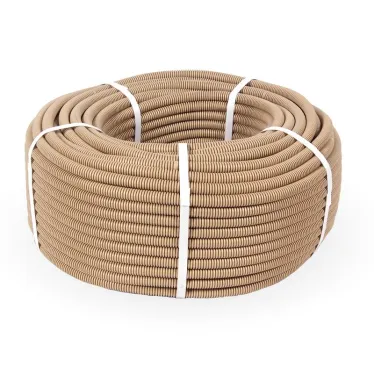 Труба гофрированная ПВХ легкая сосна с/з д16 (100 м/уп)