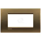 LivingLight Рамка прямоугольная 4 поста Бронза