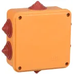 Коробка распаячная огнестойкая ПС 100х100х50мм 4P 10мм2 IP55 6 вводов