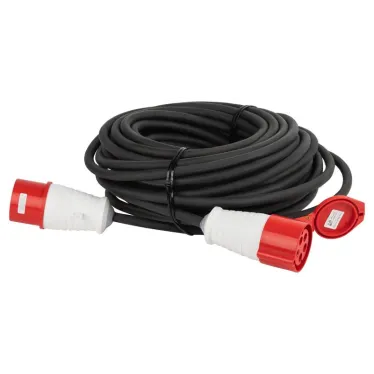 Удлинитель силовой IND380-U-1e-5x4-10m-IP44 на 380В в бухте 1 розетка CEE 5P 10м КГ 5х4 32A IP44