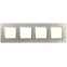 Рамка для розеток и выключателей Elegance 14-5014-04 Classic, на 4 поста, шампань