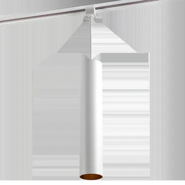 Светильник светодиодный трековый на шинопровод ДПО-10Вт 3000К 600Лм 30° BL (белый) на подвесе (1м) IP40 Jazzway