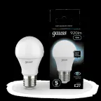 Лампа светодиодная LED 10 Вт 920 лм 4100К А60 груша нейтральный E27 AC 220В Black Gauss
