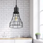 Подвес PL10 BK металл, E27, max 60W, d135 мм, черный (20/240)